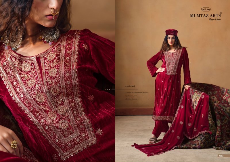 Maharani By Mumtaz Arts Crush Velvet Designer Salwar Suits
